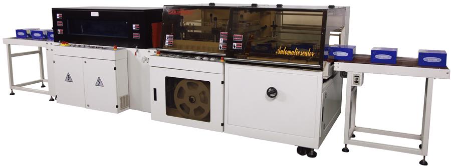 automatic L-bar sealing&shrinking packager